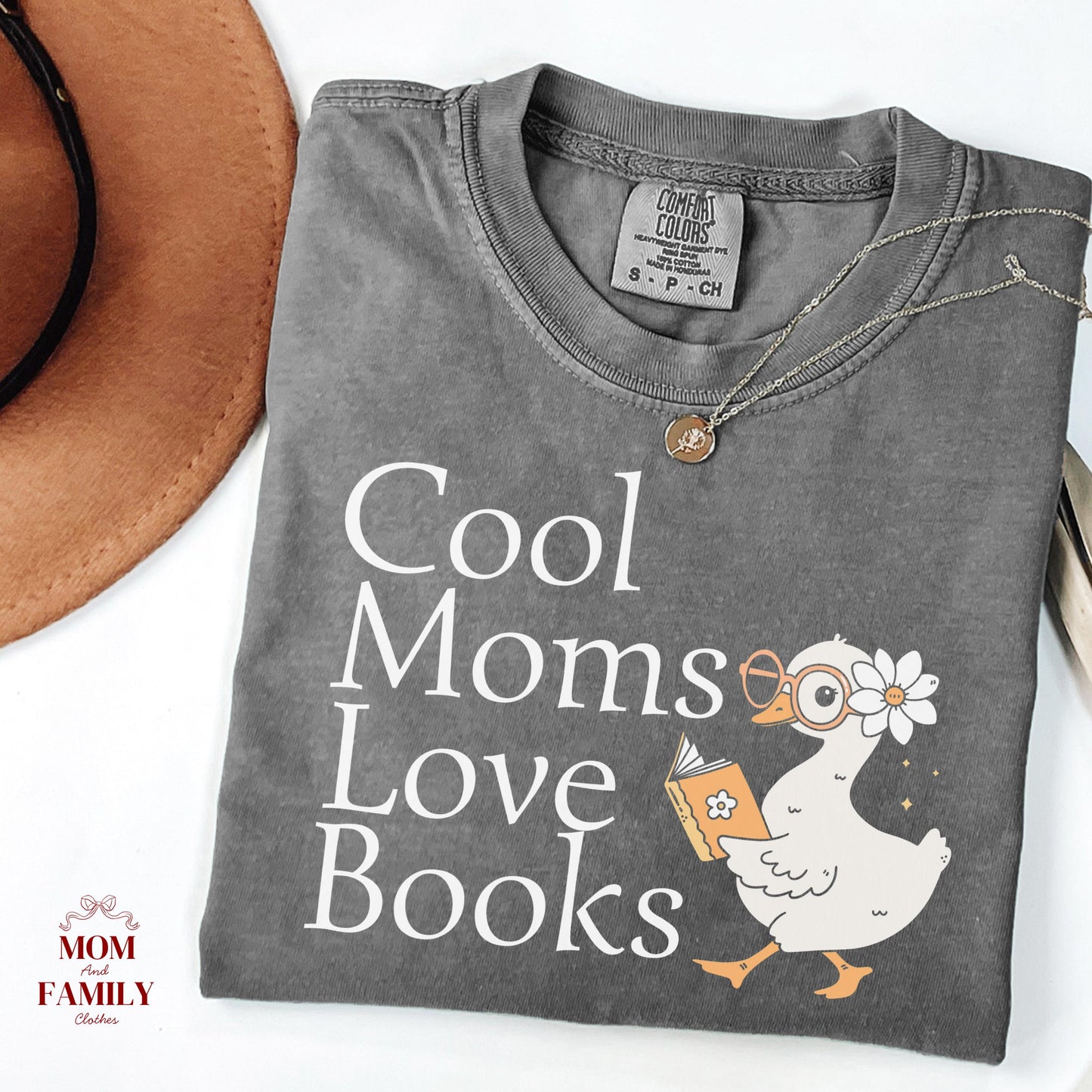 Comfort Colors® Book Lover Shirt, Cool Moms Love Books Tee, Reading Addict Gift, Funny Literary Shirt, Cozy Reader Outfit, Bookish Tee