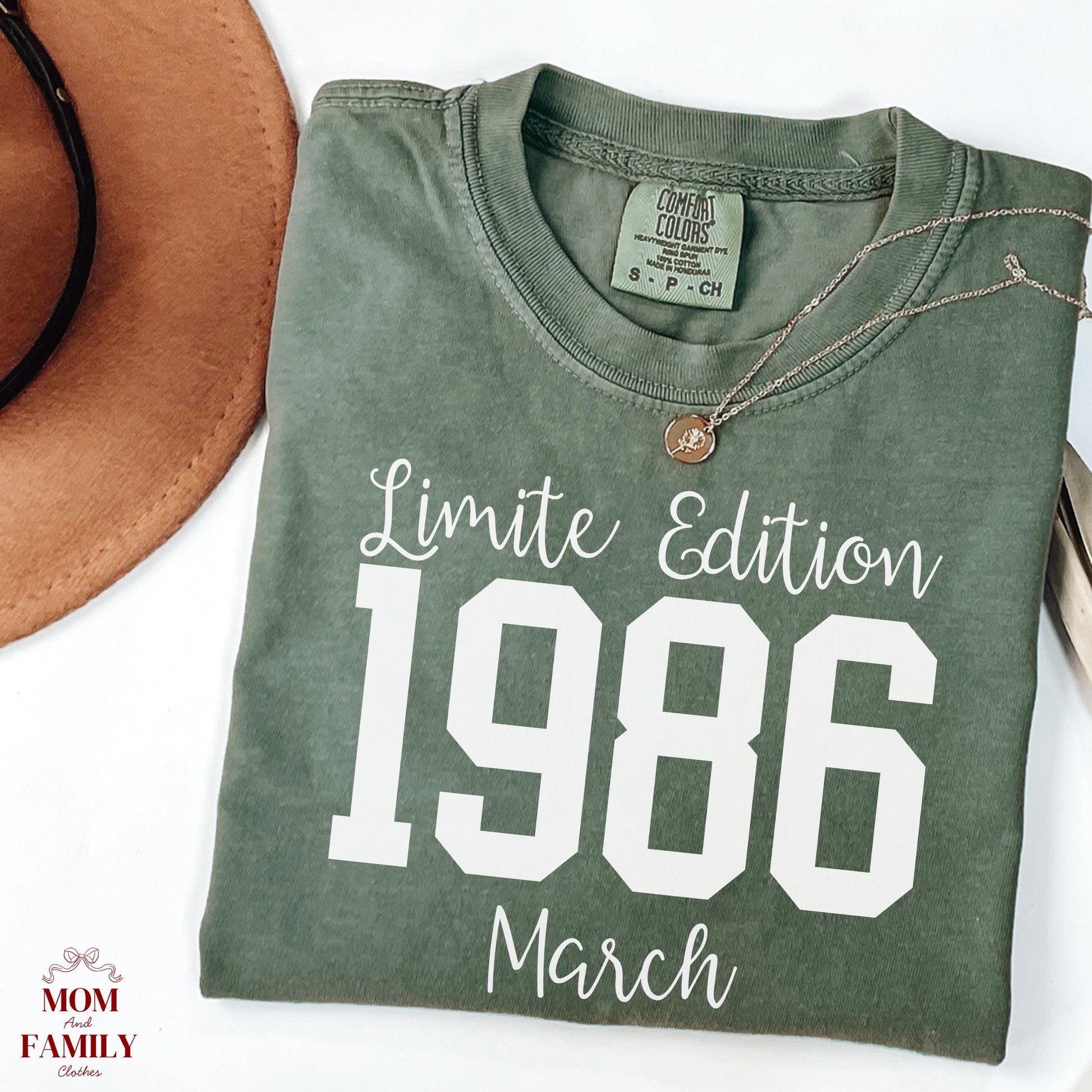 1986 Birthday Shirt, 40th Birthday Gift, Vintage 1986 Sweatshirt, Custom Year Hoodie, Born In 1986 Retro March Edition