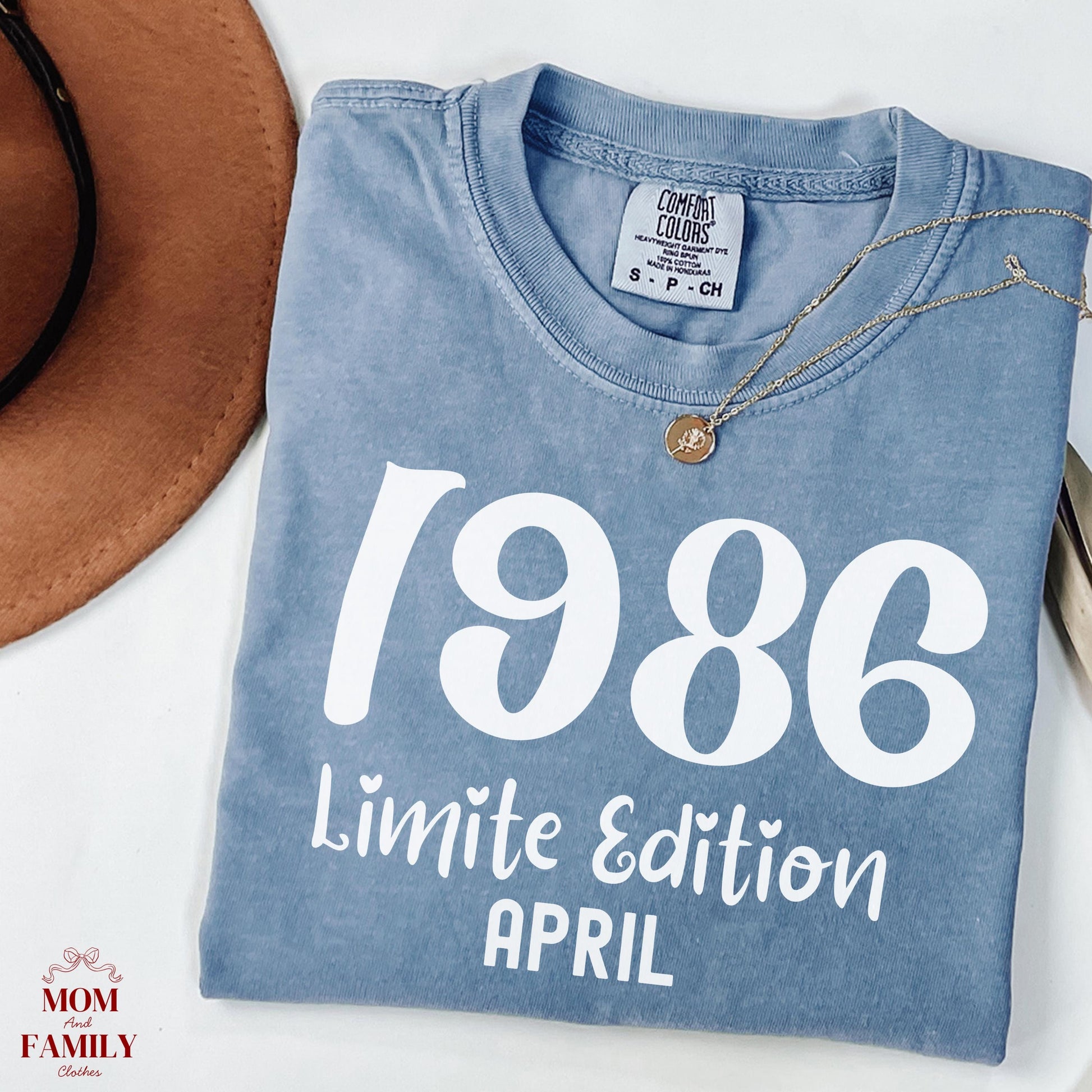 1986 Birthday Shirt, 40th Birthday Gift, Vintage 1986 Sweatshirt, Custom Year Hoodie, Born In 1986 Retro March Edition