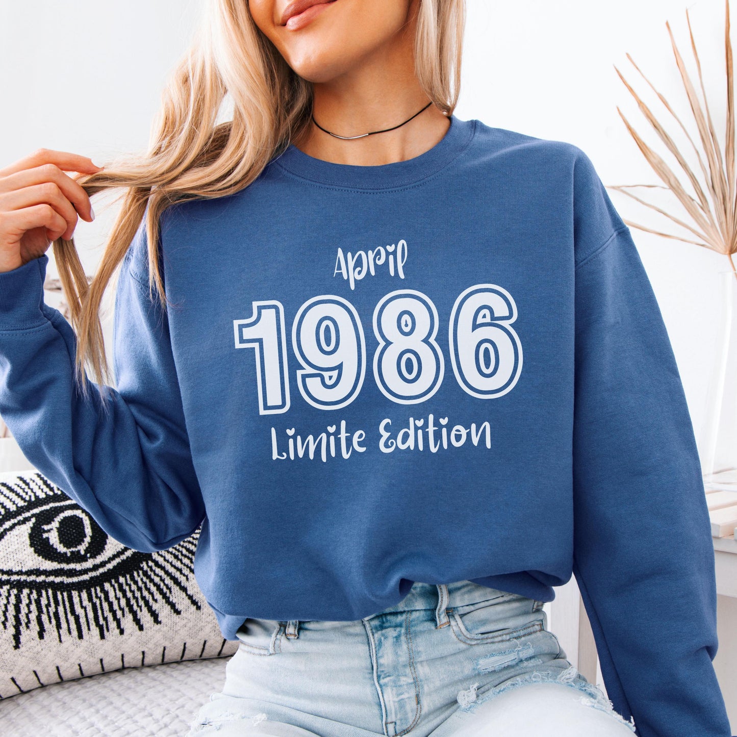 1986 Birthday Shirt, 40th Birthday Gift, Vintage 1986 Sweatshirt, Custom Year Hoodie, Born In 1986 Retro March Edition