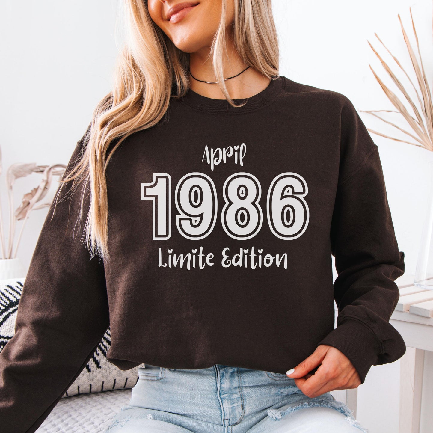1986 Birthday Shirt, 40th Birthday Gift, Vintage 1986 Sweatshirt, Custom Year Hoodie, Born In 1986 Retro March Edition
