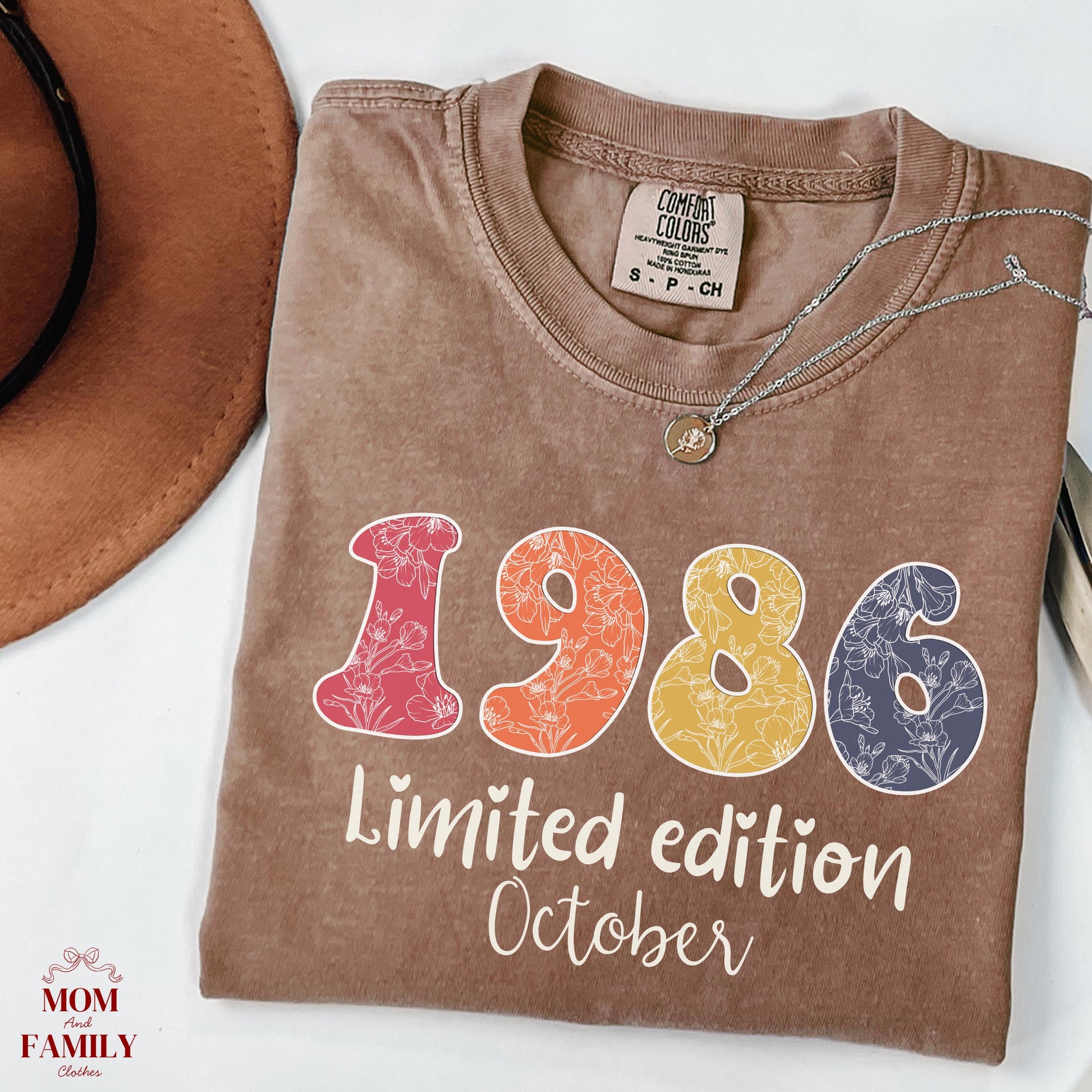 1986 Birthday Sweatshirt, 40th Birthday Gift For Her, Limited Edition 1986 Shirt, Custom Birth Year Crewneck, November Bday