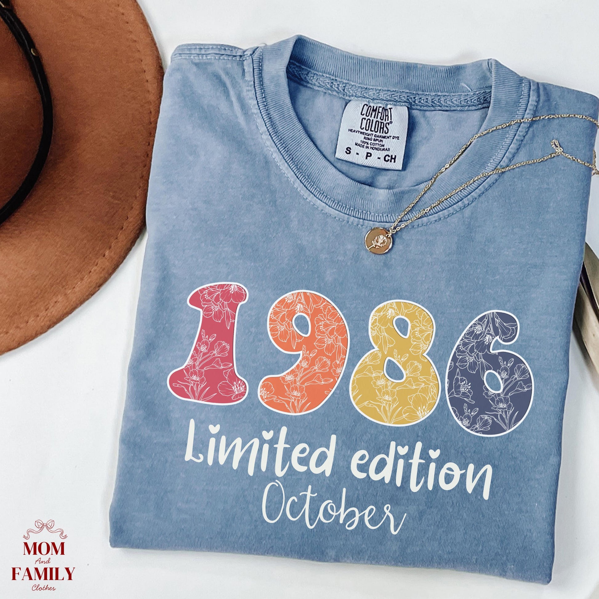 1986 Birthday Sweatshirt, 40th Birthday Gift For Her, Limited Edition 1986 Shirt, Custom Birth Year Crewneck, November Bday