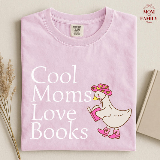 Comfort Colors® Book Lover Shirt, Cool Moms Love Books Tee, Reading Addict Gift, Funny Literary Shirt, Cozy Reader Outfit, Bookish Tee