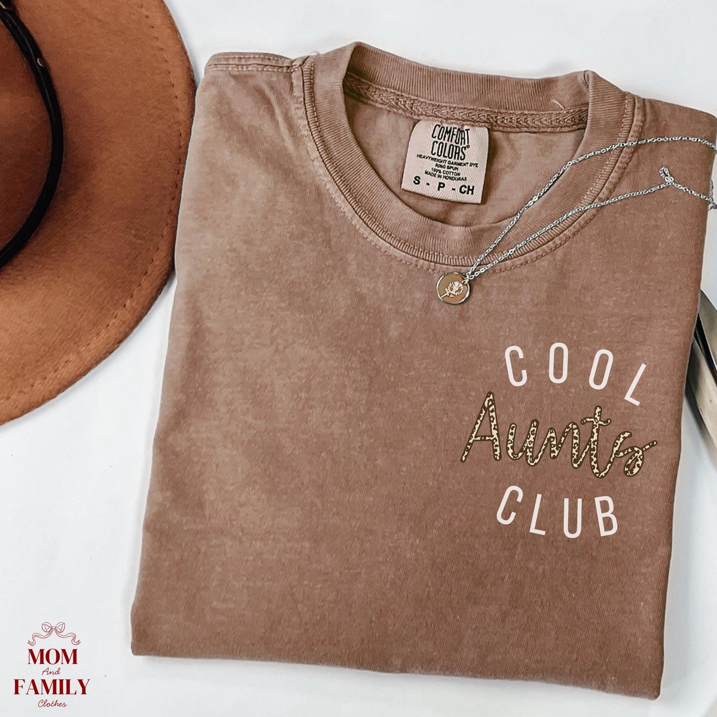 Comfort Colors® Cool Aunts Club Shirt, New Aunt Gift Idea, Pregnancy Reveal Tee, Trendy Auntie Shirt, Baby Announcement For Her