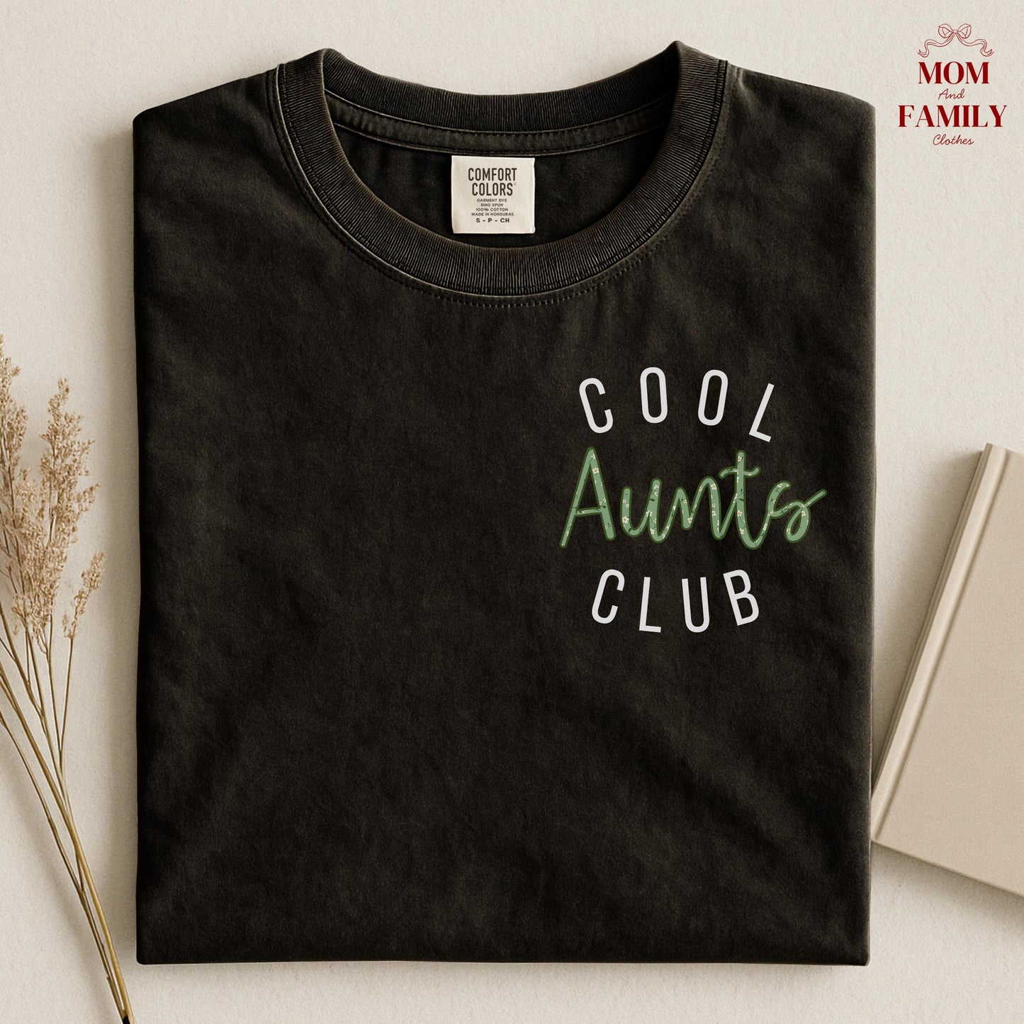 Comfort Colors® Cool Aunts Club Shirt, New Aunt Gift Idea, Pregnancy Reveal Tee, Trendy Auntie Shirt, Baby Announcement For Her
