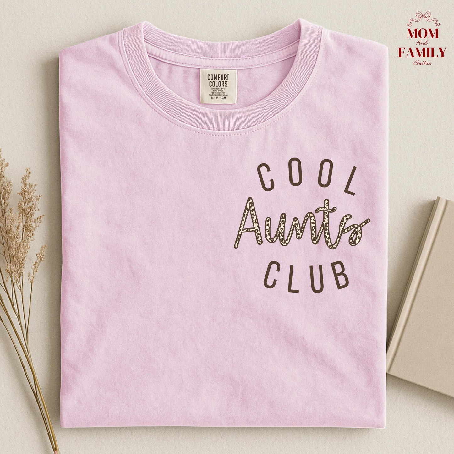 Comfort Colors® Cool Aunts Club Shirt, New Aunt Gift Idea, Pregnancy Reveal Tee, Trendy Auntie Shirt, Baby Announcement For Her
