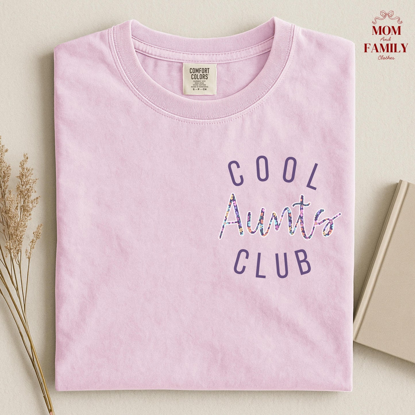 Comfort Colors® Cool Aunts Club Shirt, New Aunt Gift Idea, Pregnancy Reveal Tee, Trendy Auntie Shirt, Baby Announcement For Her