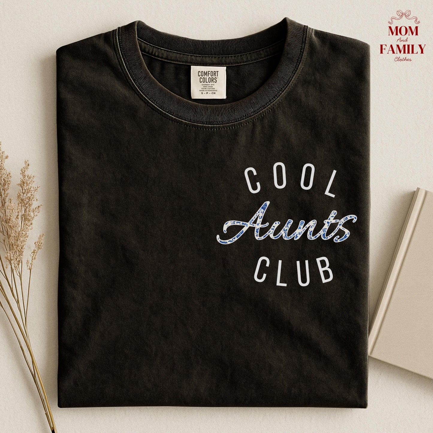 Comfort Colors® Cool Aunts Club Shirt, New Aunt Gift Idea, Pregnancy Reveal Tee, Trendy Auntie Shirt, Baby Announcement For Her