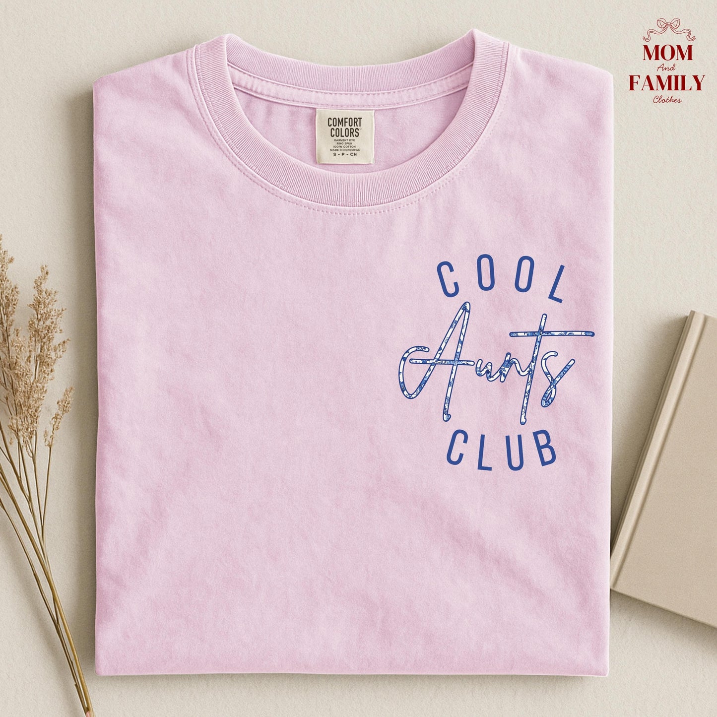 Comfort Colors® Cool Aunts Club Shirt, New Aunt Gift Idea, Pregnancy Reveal Tee, Trendy Auntie Shirt, Baby Announcement For Her