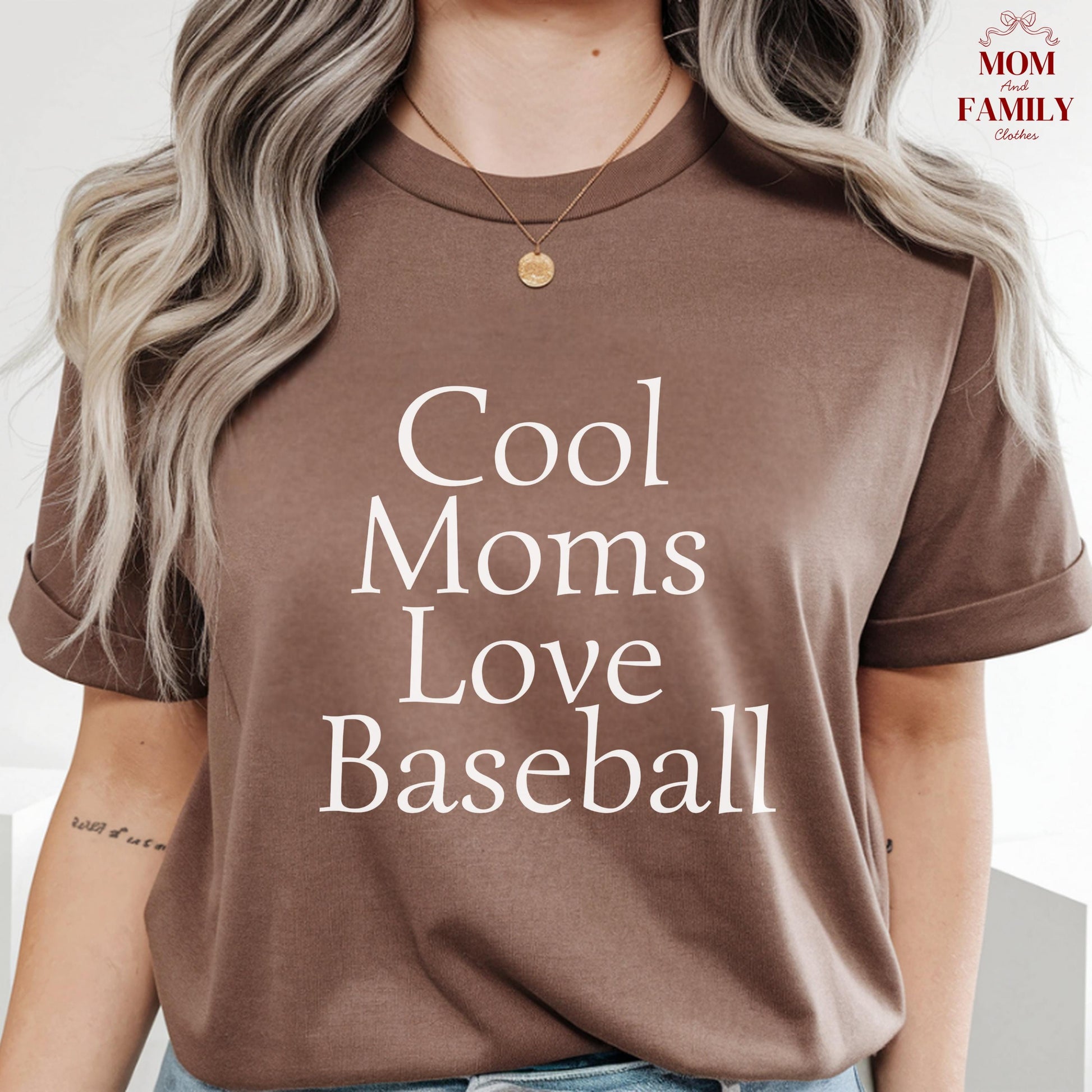 Comfort Colors® Cool Moms Love Baseball Shirt, Funny Baseball Mom Tee, Sports Mama Gift, Game Day Outfit, Mother's Day Baseball Shirt