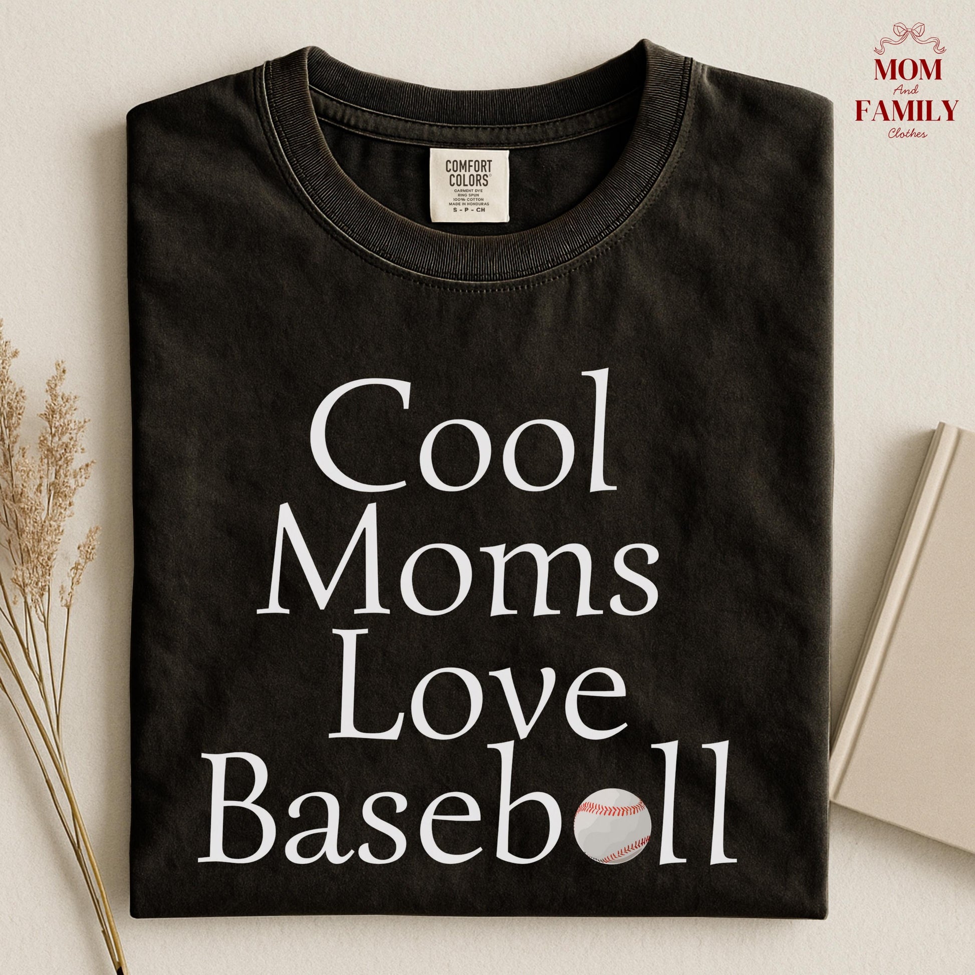 Comfort Colors® Cool Moms Love Baseball Shirt, Funny Baseball Mom Tee, Sports Mama Gift, Game Day Outfit, Mother's Day Baseball Shirt