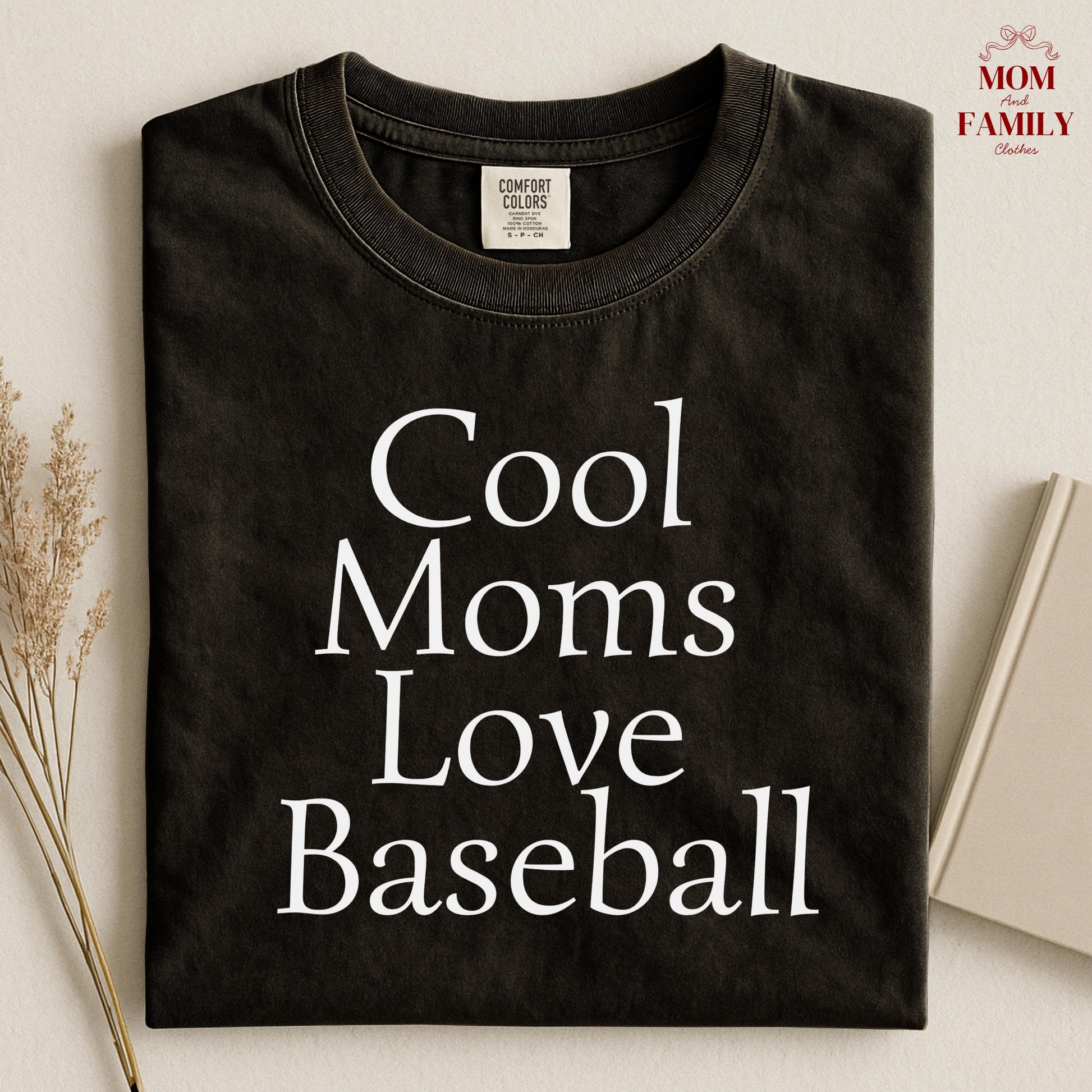 Comfort Colors® Cool Moms Love Baseball Shirt, Funny Baseball Mom Tee, Sports Mama Gift, Game Day Outfit, Mother's Day Baseball Shirt