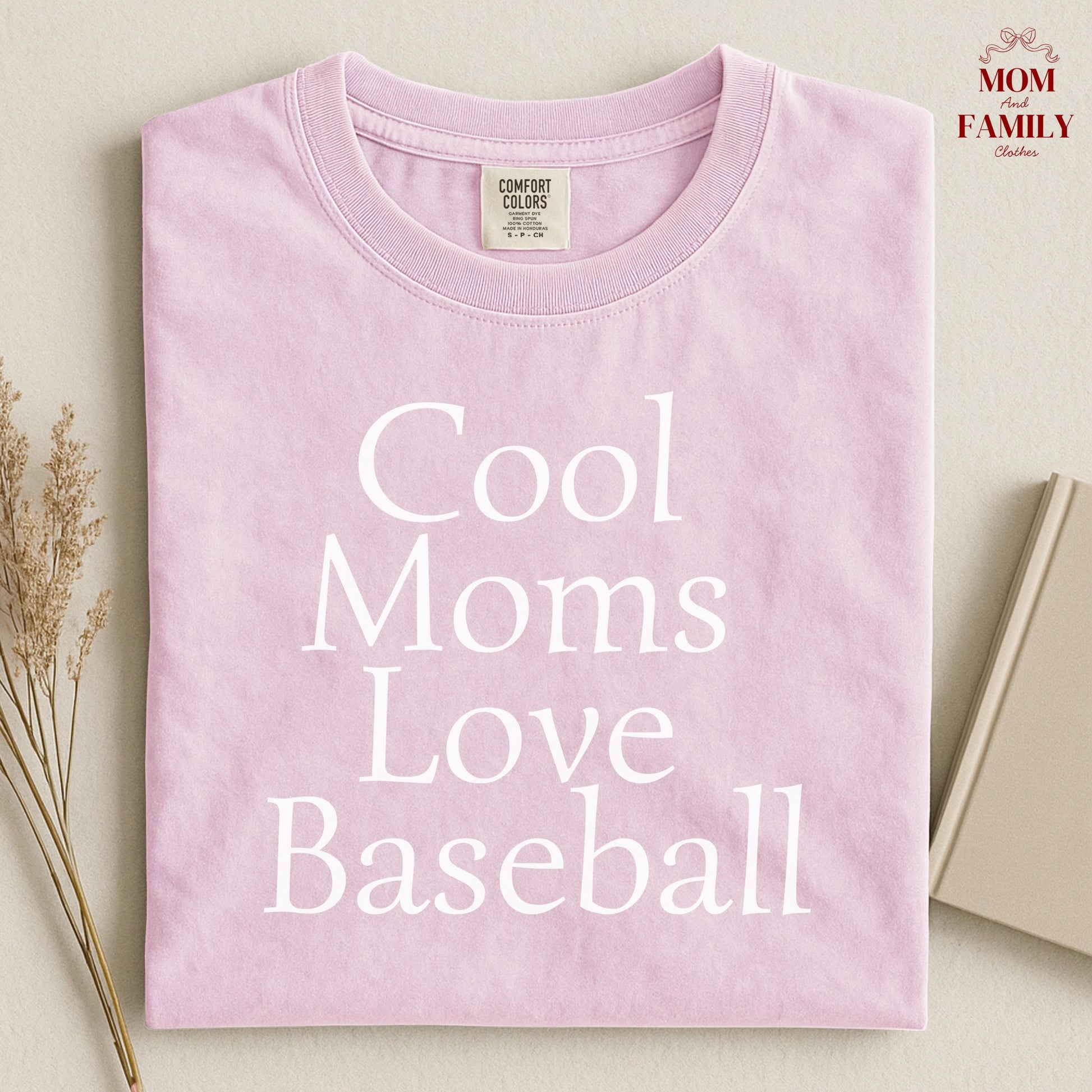 Comfort Colors® Cool Moms Love Baseball Shirt, Funny Baseball Mom Tee, Sports Mama Gift, Game Day Outfit, Mother's Day Baseball Shirt