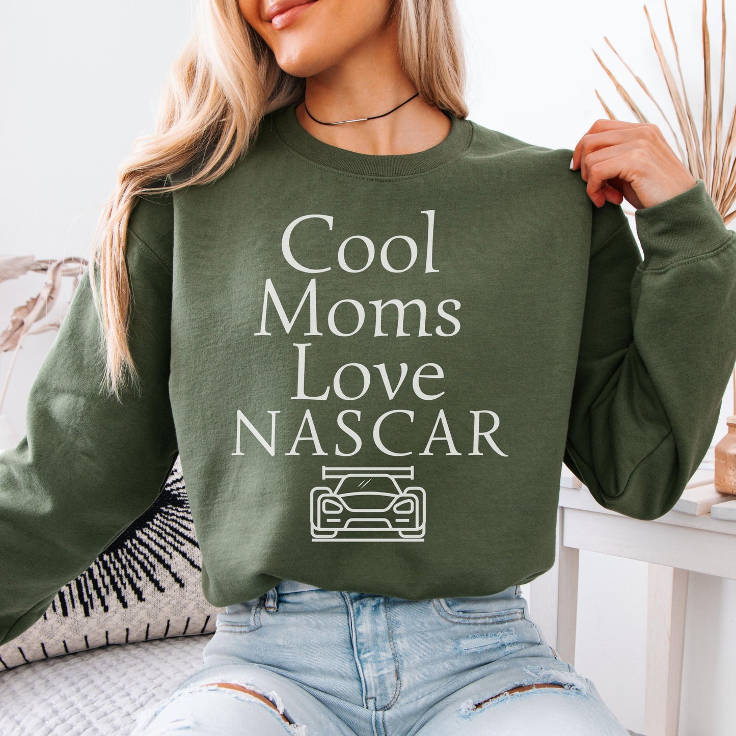 Comfort Colors® Cool Moms Love NASCAR Shirt, Funny Racing Mom Tee, Motorsports Fan Gift, Game Day Outfit, Mother's Day Car Lover Shirt
