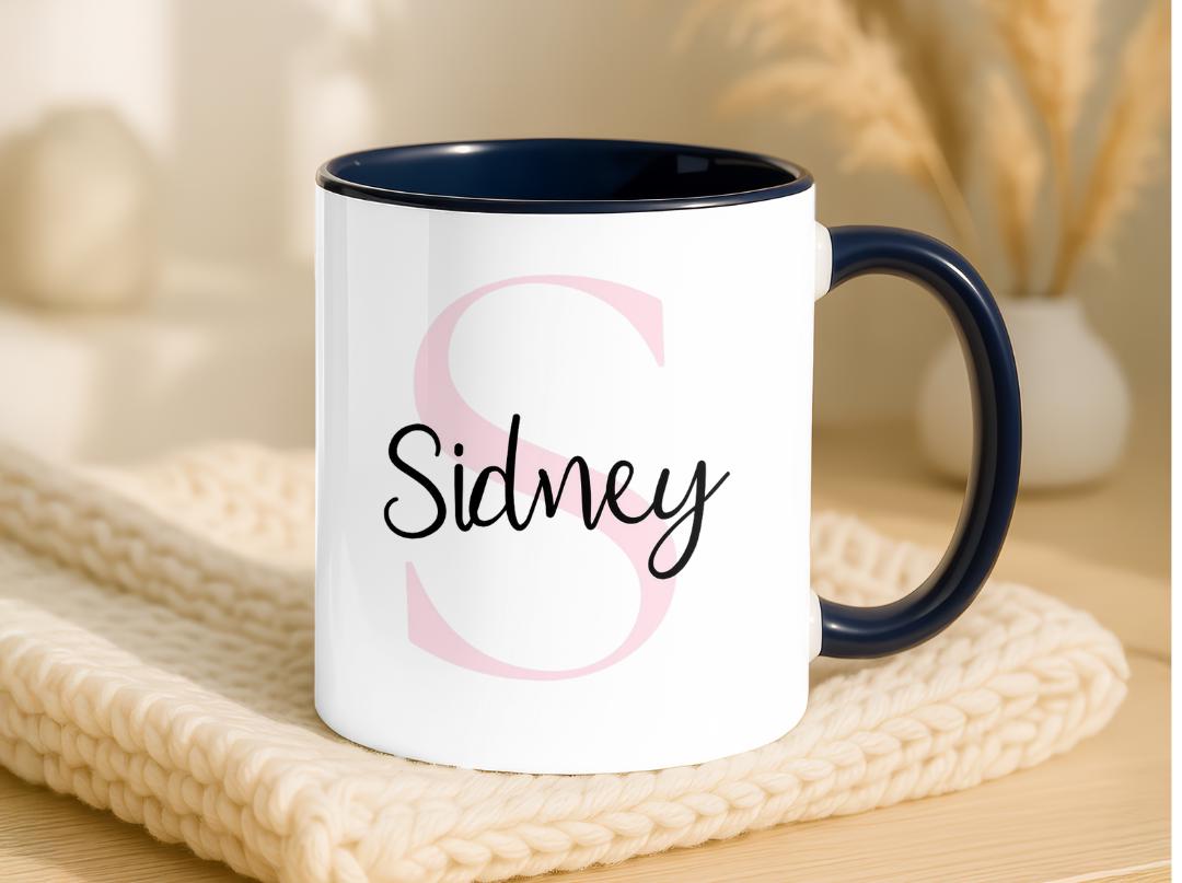 Custom Name & Initial Mug| Personalized Coffee Cup with Name| Monogram Name Mug Gift| Birthday, Christmas, Mother's Day,Bridesmaid Gift Idea