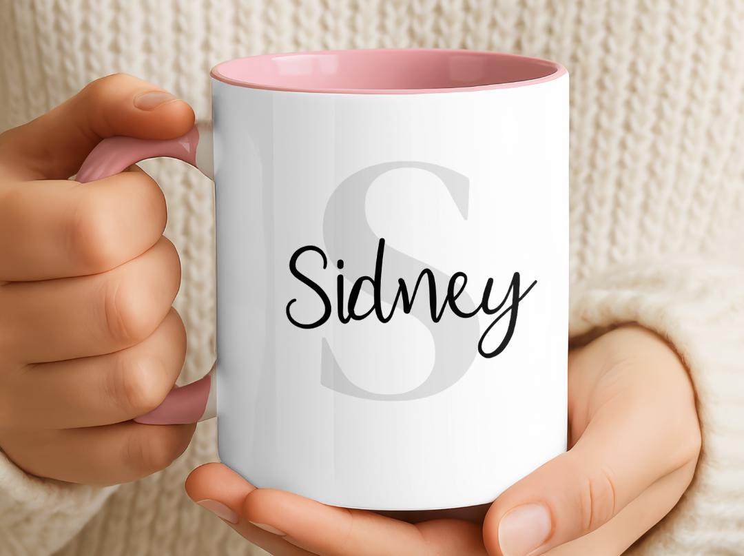 Custom Name & Initial Mug| Personalized Coffee Cup with Name| Monogram Name Mug Gift| Birthday, Christmas, Mother's Day,Bridesmaid Gift Idea
