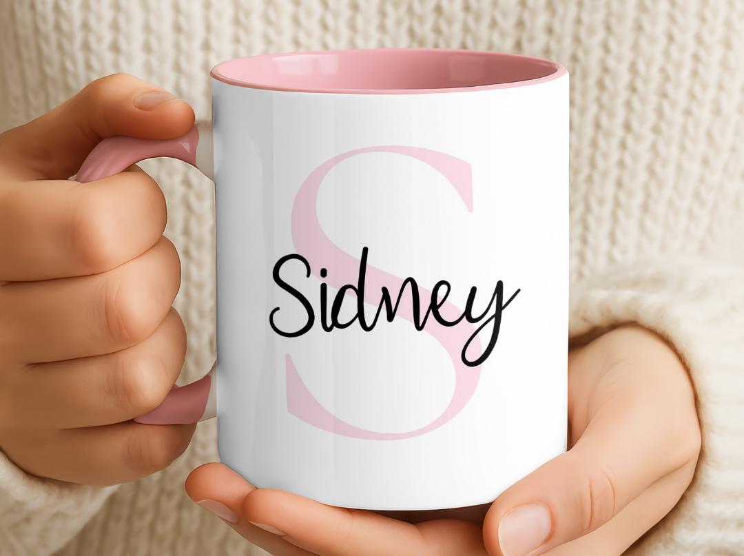 Custom Name & Initial Mug| Personalized Coffee Cup with Name| Monogram Name Mug Gift| Birthday, Christmas, Mother's Day,Bridesmaid Gift Idea