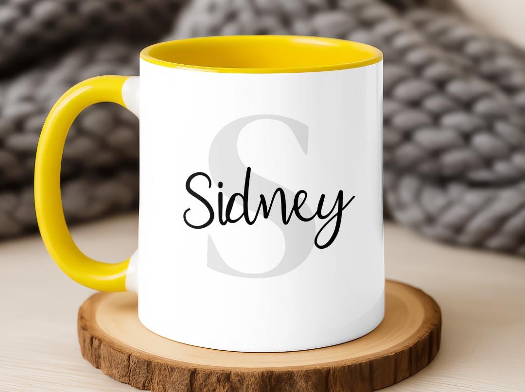 Custom Name & Initial Mug| Personalized Coffee Cup with Name| Monogram Name Mug Gift| Birthday, Christmas, Mother's Day,Bridesmaid Gift Idea