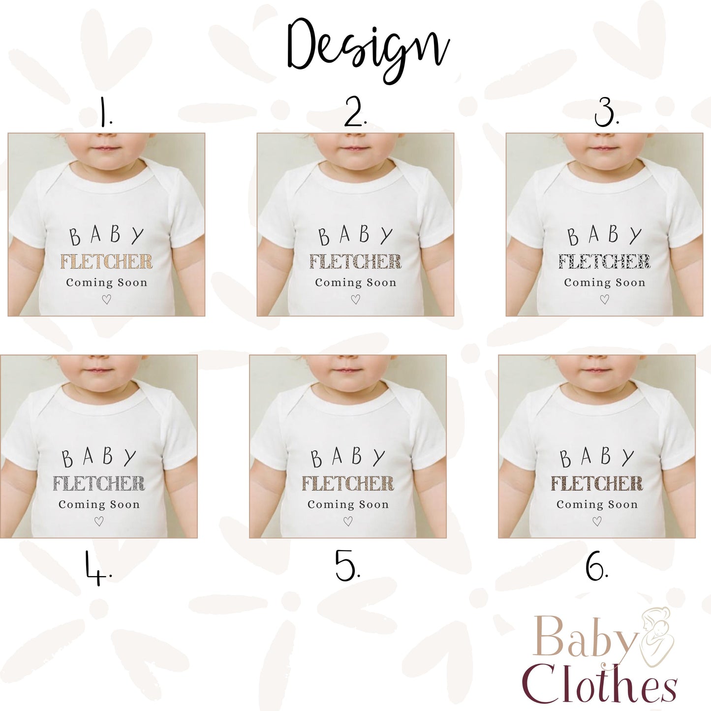 Personalised Pregnancy Announcement Baby Bodysuit, Pregnancy Reveal Baby Grow, Custom Baby Due 2026, Baby Coming Soon