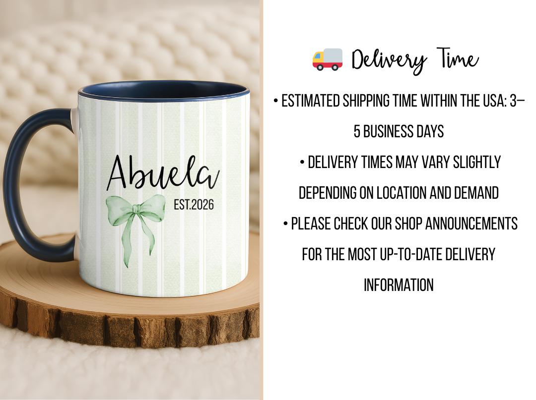 Personalized Auntie Mug Est. 2026, Custom Name Baby Announcement Gift, New Aunt Coffee Cup, Pregnancy Reveal Idea for Sister or Best Friend