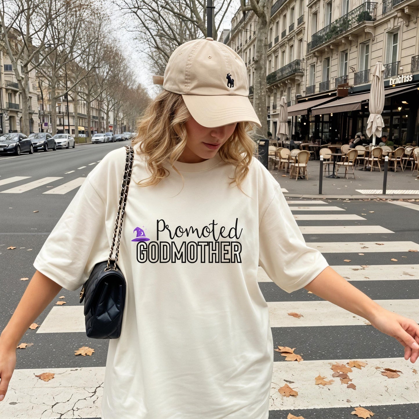 Promoted Godmother Shirt, Funny Godparent Proposal Tee, Comfort Colors® Gift For New Godmother, Baptism Or Baby Announcement Shirt