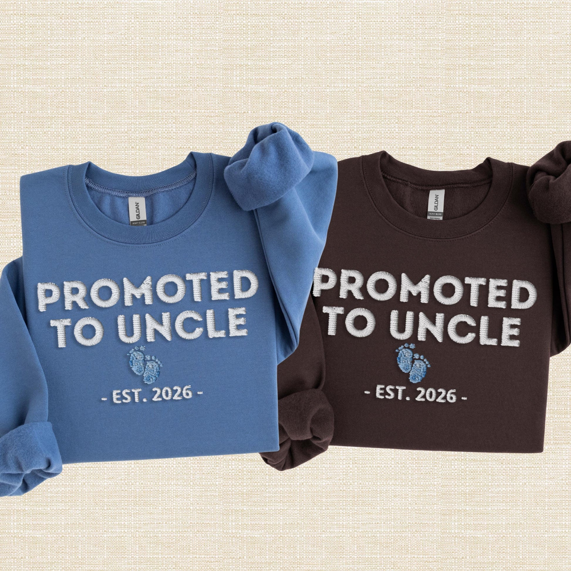 Promoted To Godmother Embroidered Sweatshirt, Personalized Est Year, Godparent Proposal Gift, Baby Announcement Crewneck,Mom To Be Gift Idea