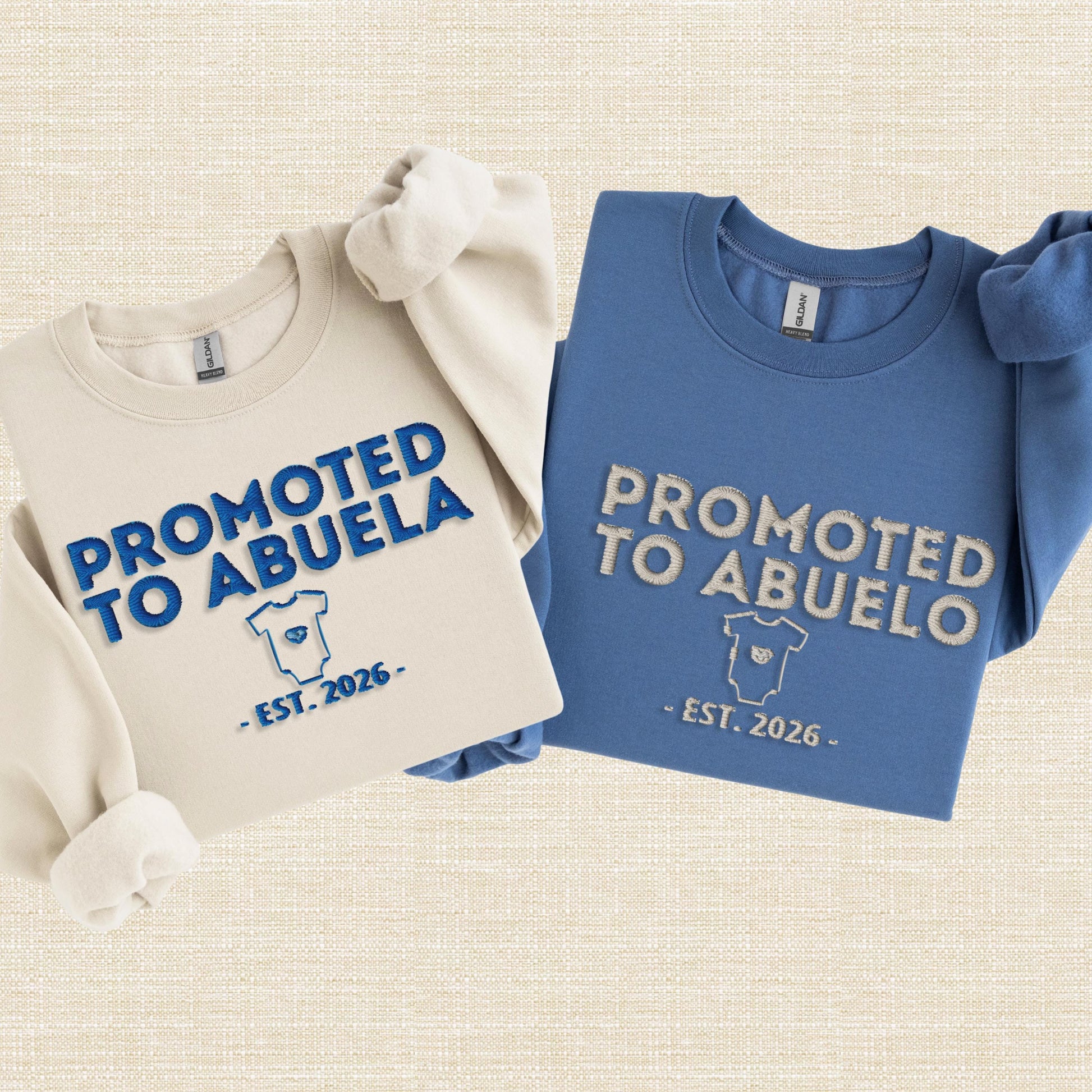 Promoted To Godmother Embroidered Sweatshirt, Personalized Est Year, Godparent Proposal Gift, Baby Announcement Crewneck,Mom To Be Gift Idea